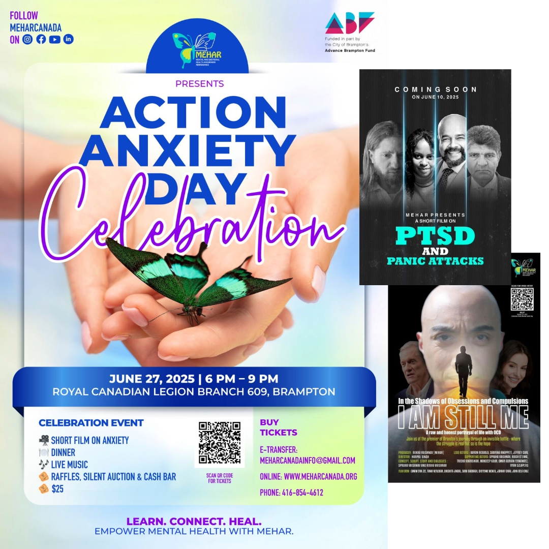 Action Anxiety Day Event Poster